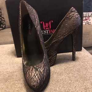 JustFab Platform Heeled Pump